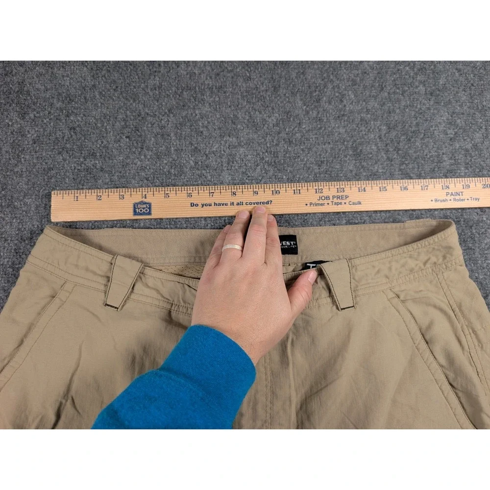 Scottevest Convertible Hiking Pants Mens 36/32 Beige‎ Tan Outdoor FLAW